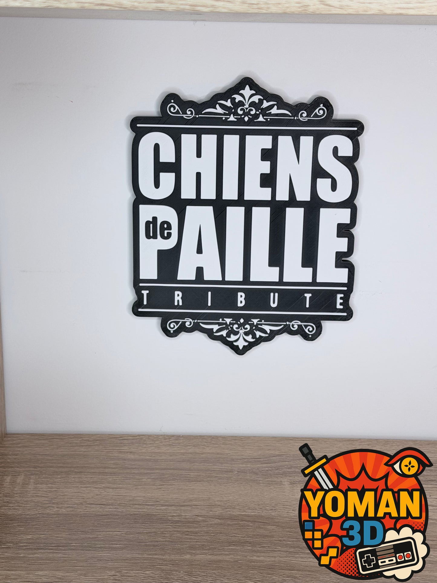 Chiens de Paille – Logo décoratif rap français – Version à poser ou murale