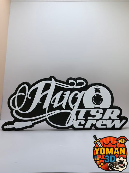 Hugo TSR – Logo décoratif rap français – 20 cm