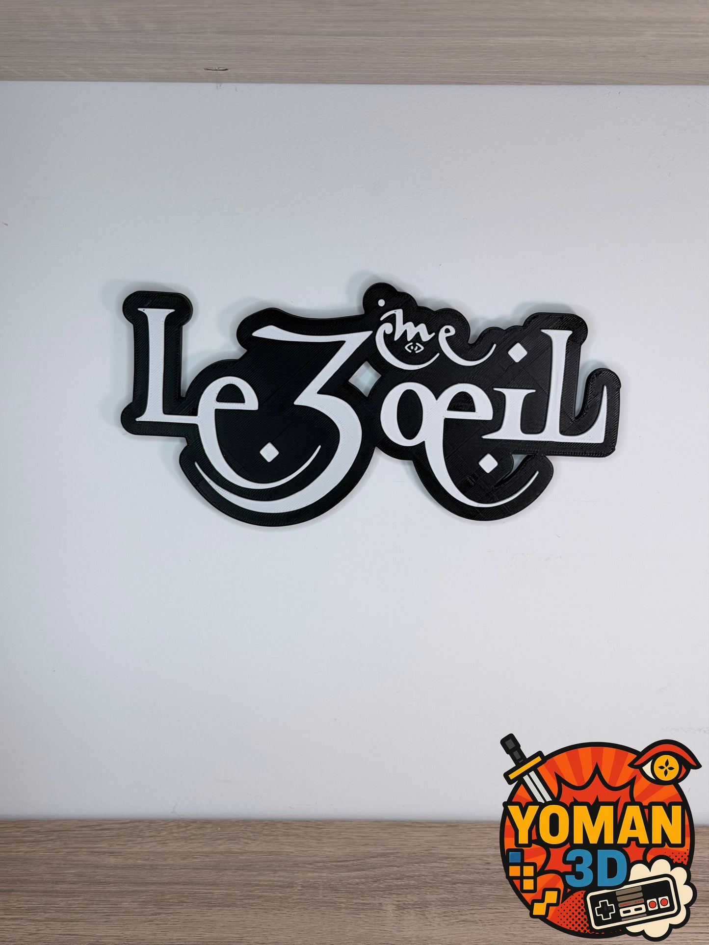 Le 3ème Œil – Logo rap français – Version à poser ou murale – 20 cm