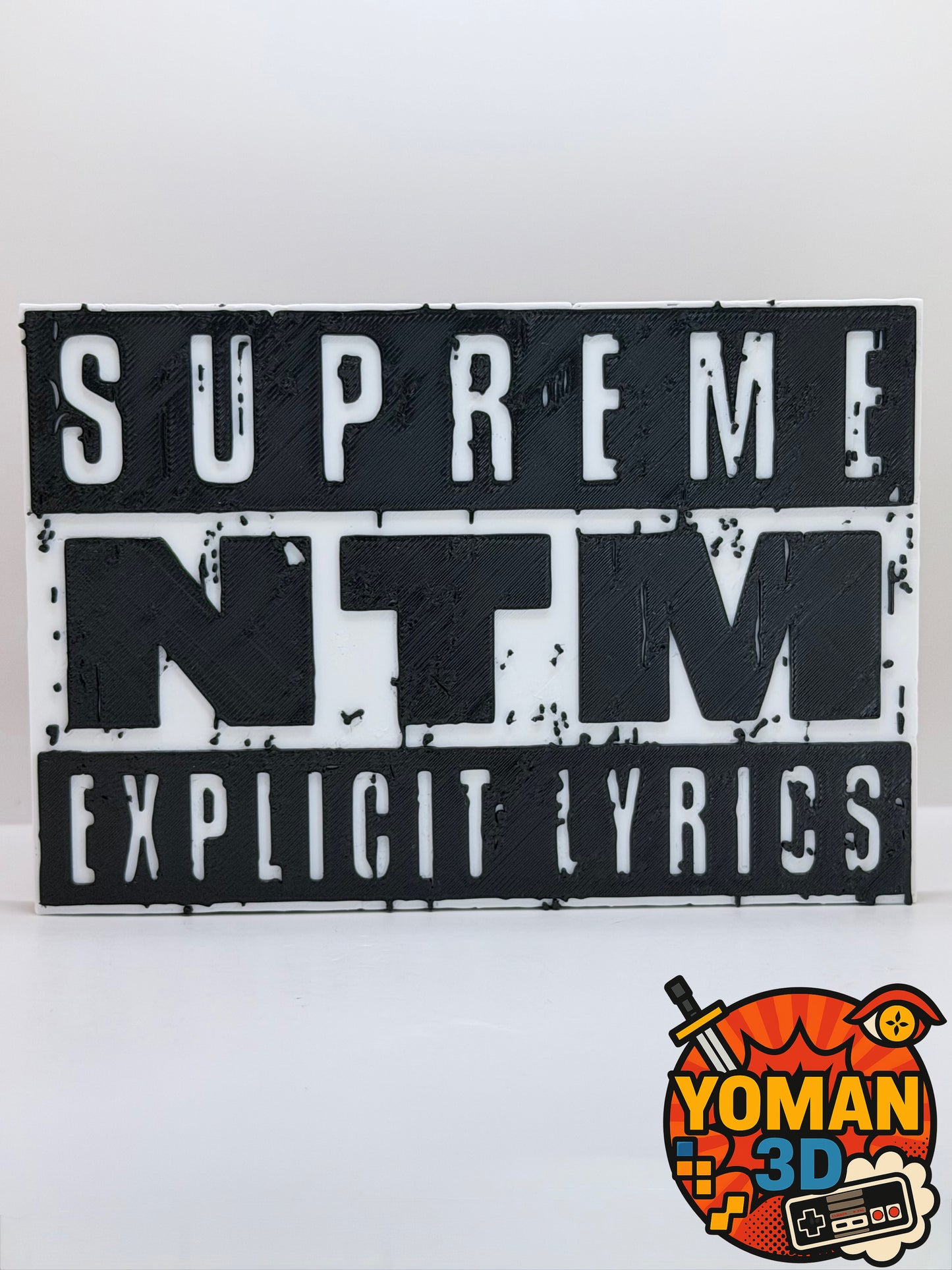 15 cm – Suprême NTM Explicit Lyrics – Logo rap français – Déco hip-hop