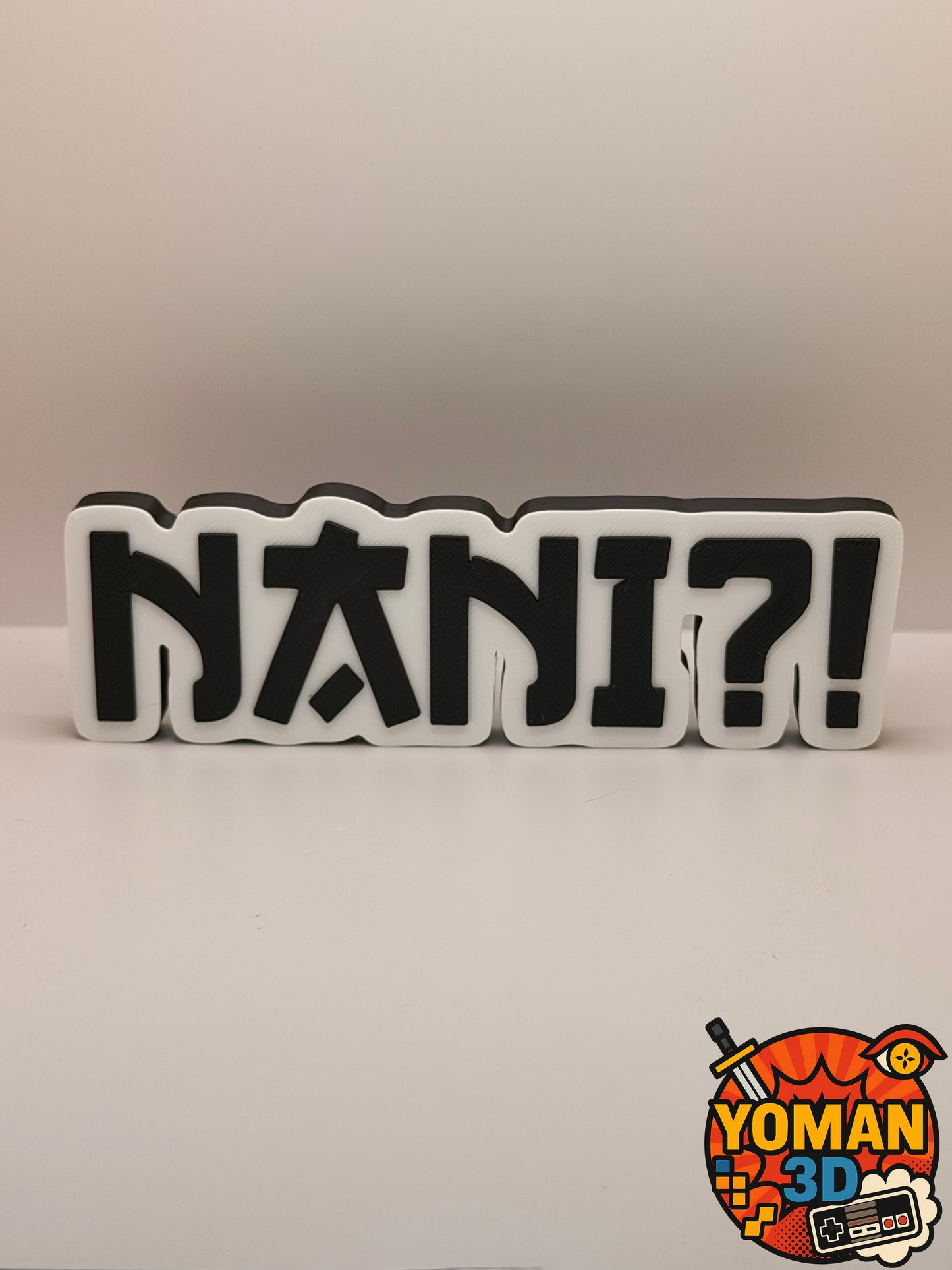 15 cm – NANI!? – Logo décoratif manga – Expression culte anime