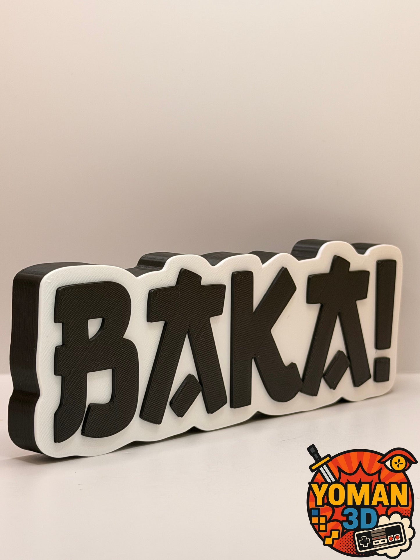 15 cm – BAKA! – Logo décoratif anime – Culture japonaise