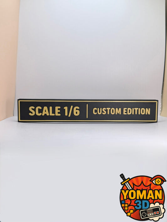 Échelle 1/6 – Custom Edition – Logo décoratif – 20 cm – Collectionneur